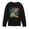 thumbnail image 1 of Hot Wheels - Bone Shaker Vs Skelesaurus -Youth Long Sleeve Graphic T-Shirt, 1 of 4