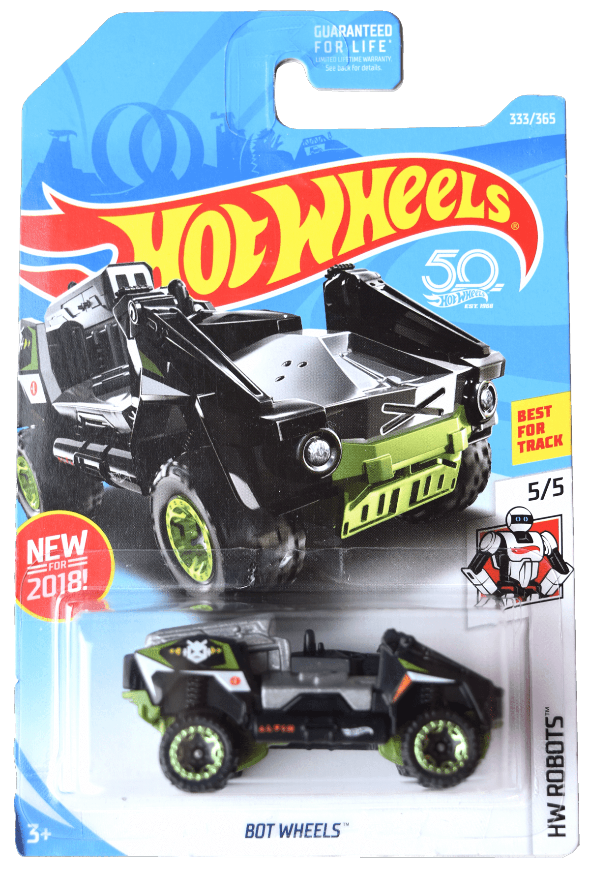 Hot Wheels Bot Wheels Robots 5/5 [black/silver] 333/365 - Walmart.com
