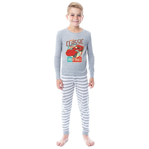 Hot Wheels Boys' Classic Speed Trials Car Child 2 Piece Sleep Pajama Set