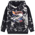 thumbnail image 1 of Hot Wheels Boys Graphic Tie Dye Cotton Pullover Sweatshirt Hoodie Car Print Hooded Tops Boys Fashion Sizes 5-12Y, 1 of 9