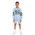 thumbnail image 1 of Hot Wheels Boys Long Sleeve Graphic Crewneck Sweatshirt with Matching Short, 2-Piece Set, Sizes 4-12, 1 of 10