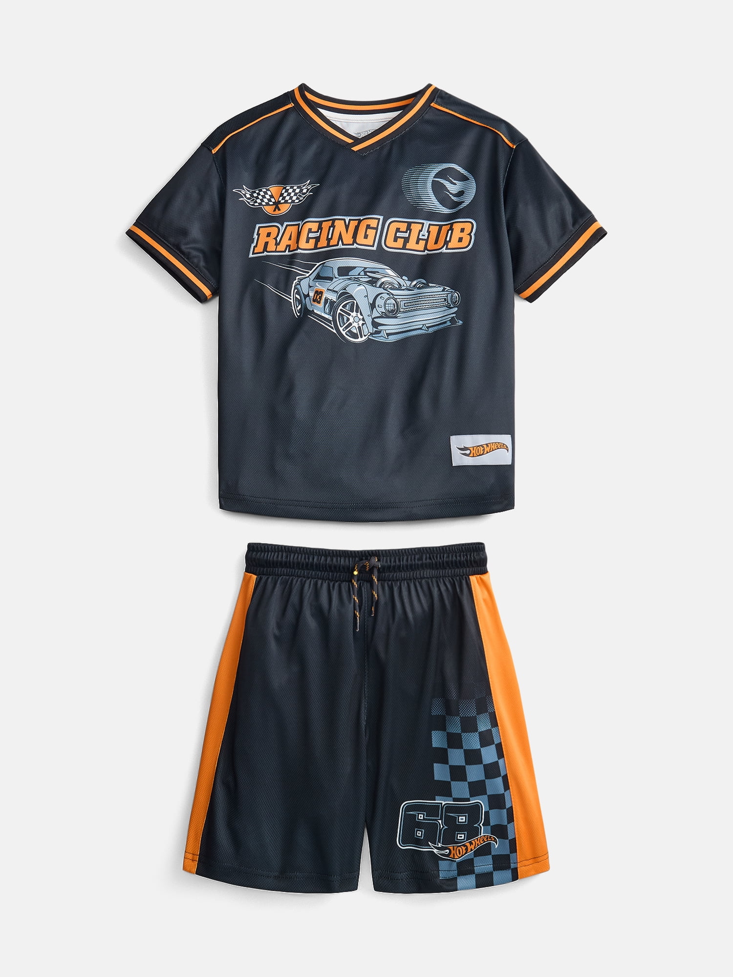 Hot Wheels Boys Graphic Soccer Jersey and Shorts Set, 2-Piece, Sizes 4-16