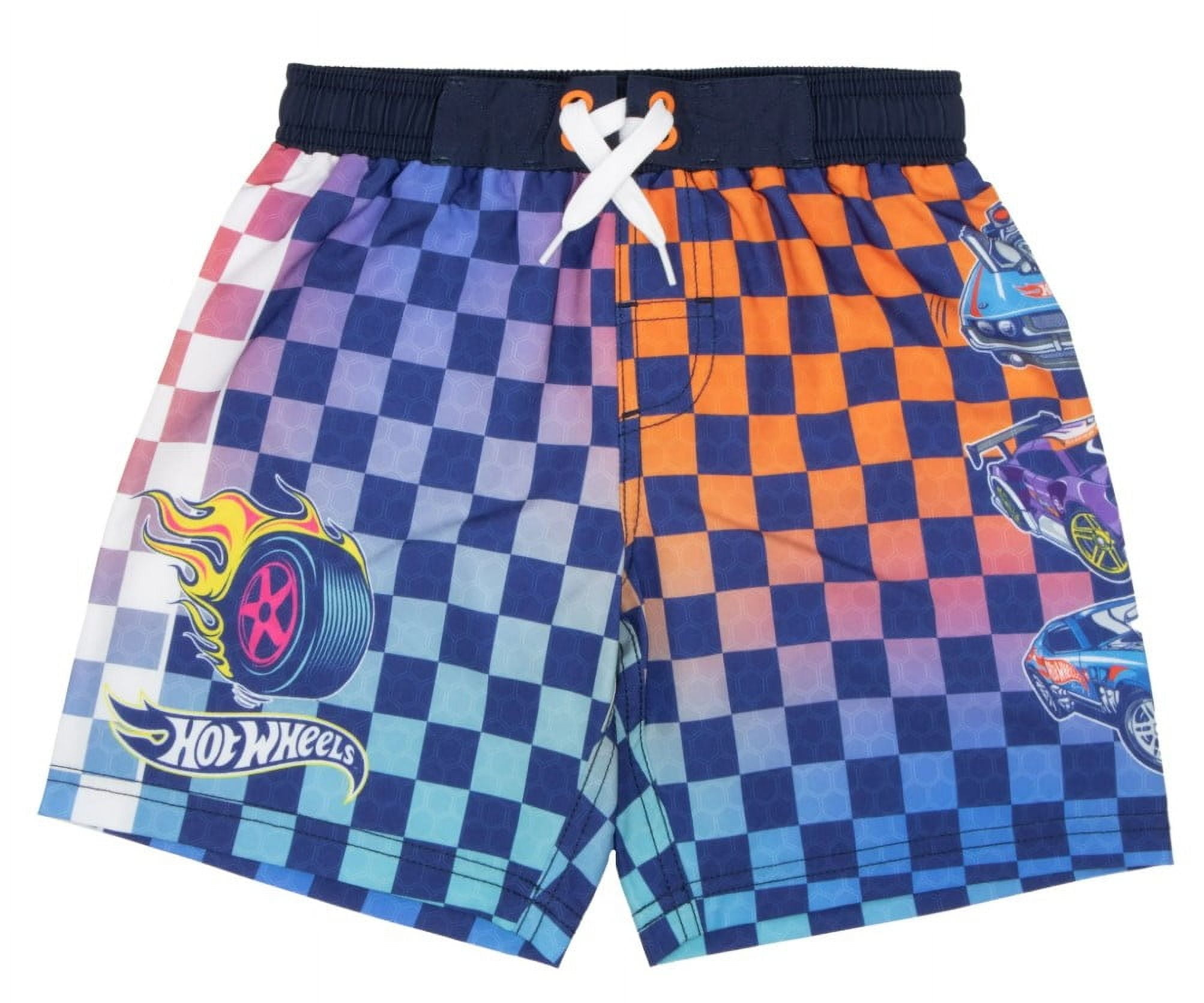 Hot Wheels Boys Swim Trunks, Sizes 4-12