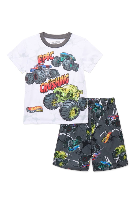 Boys' Tee and Shorts Pajama Set, 2-Piece, Sizes 4-12
