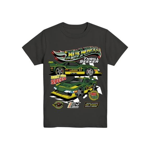 Hot Wheels Boys Thrill Seeker, Crew Neck, Short Sleeve, Graphic T-Shirt, Sizes 4-18