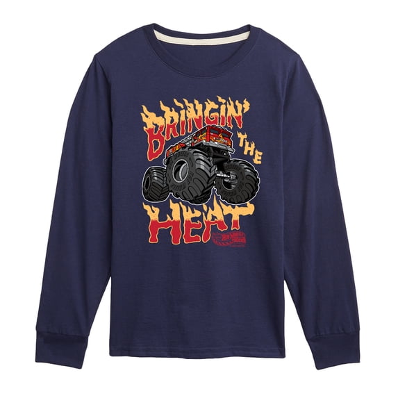 Hot Wheels - Bringing The Heat - Youth Boys Long Sleeve Graphic T-Shirt