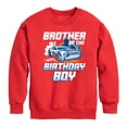thumbnail image 1 of Hot Wheels - Brother Of Birthday Boy - Toddler And Youth Crewneck Fleece Sweatshirt, 1 of 4