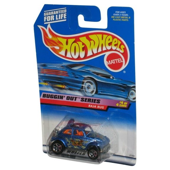 Hot Wheels Buggin' Out Series 4/4 (1998) Blue Baja Bug Toy Car #944