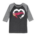thumbnail image 1 of Hot Wheels - Burnout Heart - Toddler & Youth Raglan Graphic T-Shirt, 1 of 6