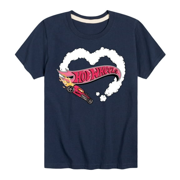 Hot Wheels - Burnout Heart - Toddler & Youth Short Sleeve Graphic T-Shirt
