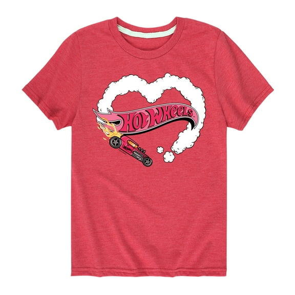 Hot Wheels - Burnout Heart - Toddler & Youth Short Sleeve Graphic T-Shirt