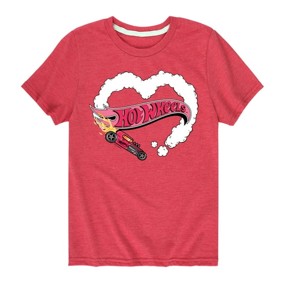 Hot Wheels - Burnout Heart - Toddler & Youth Short Sleeve Graphic T-Shirt