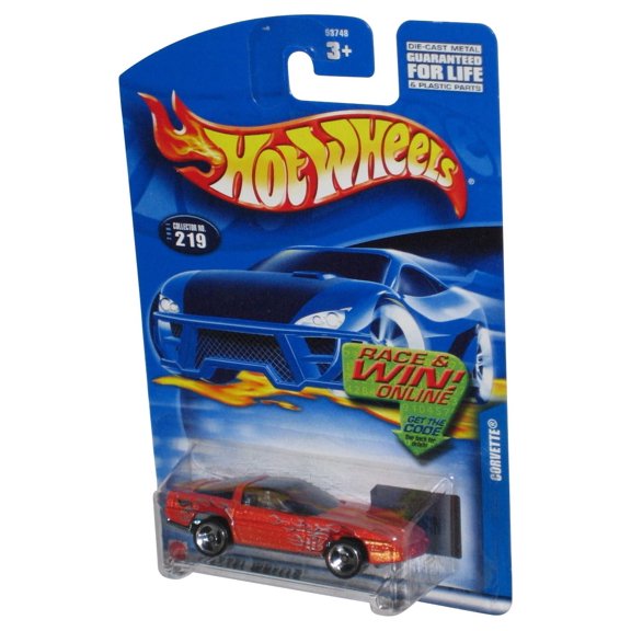 Hot Wheels Burnt Orange Corvette (2001) Mattel Die-Cast Toy Car #219