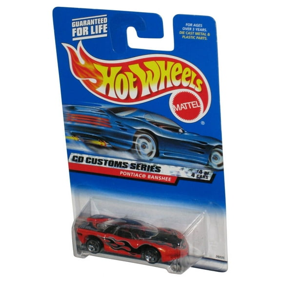 Hot Wheels CD Custom Series 4/4 (1999) Orange Pontiac Banshee Toy Car #032