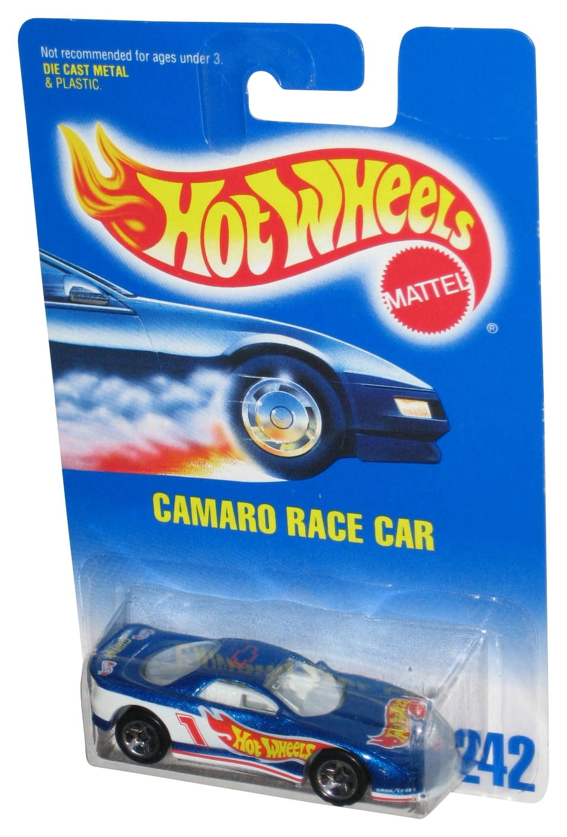 Hot Wheels Camaro Race Car 1991 Mattel Blue Toy 242