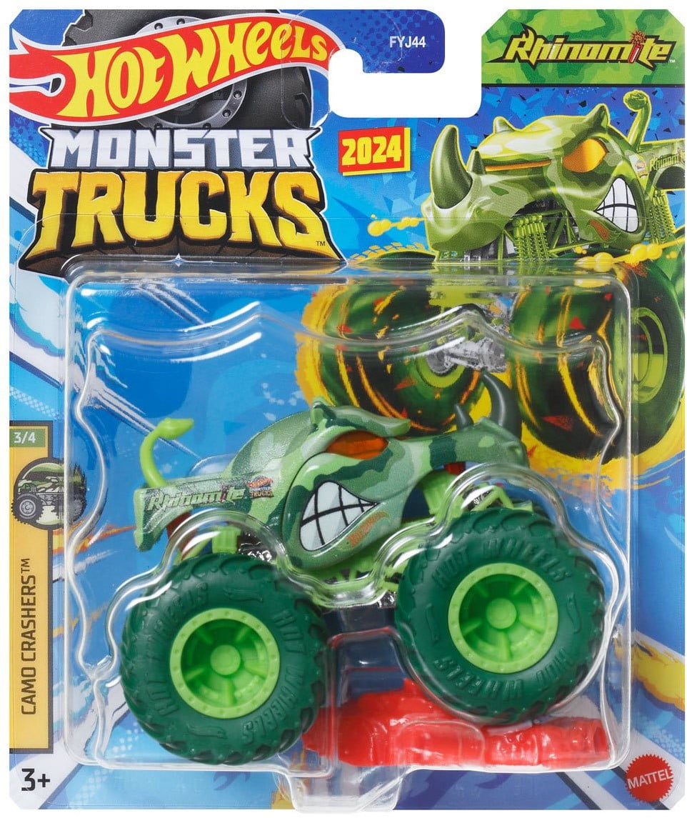 Hot Wheels Camo Crashers Rhinomite Diecast Car - Walmart.com