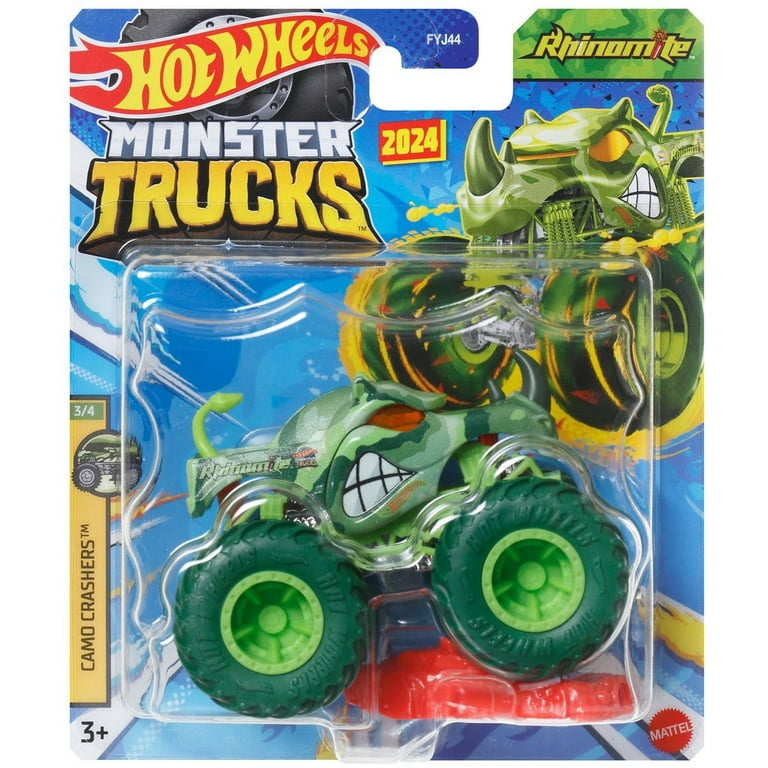 Hot Wheels Camo Crashers Rhinomite Diecast Car - Walmart.com