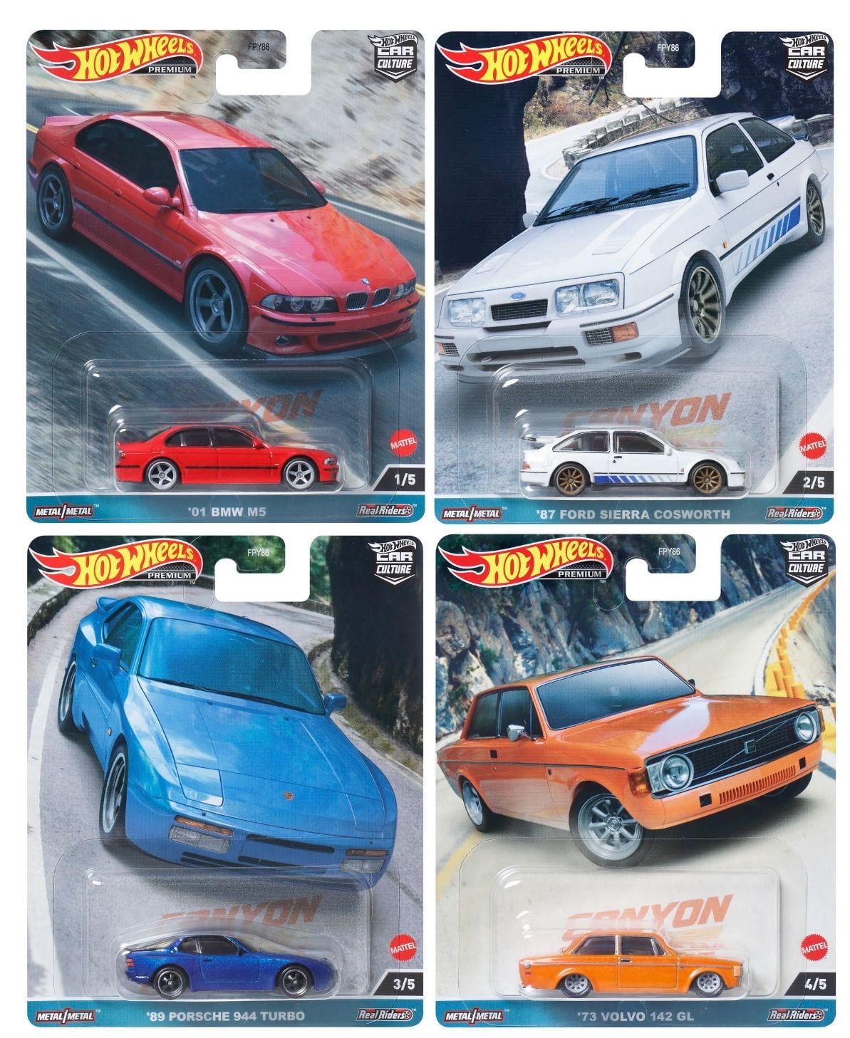 Hot Wheels Car Culture 2023 Canyon Warriors Set of 4 Diecast Vehicles from FPY86-959C Release