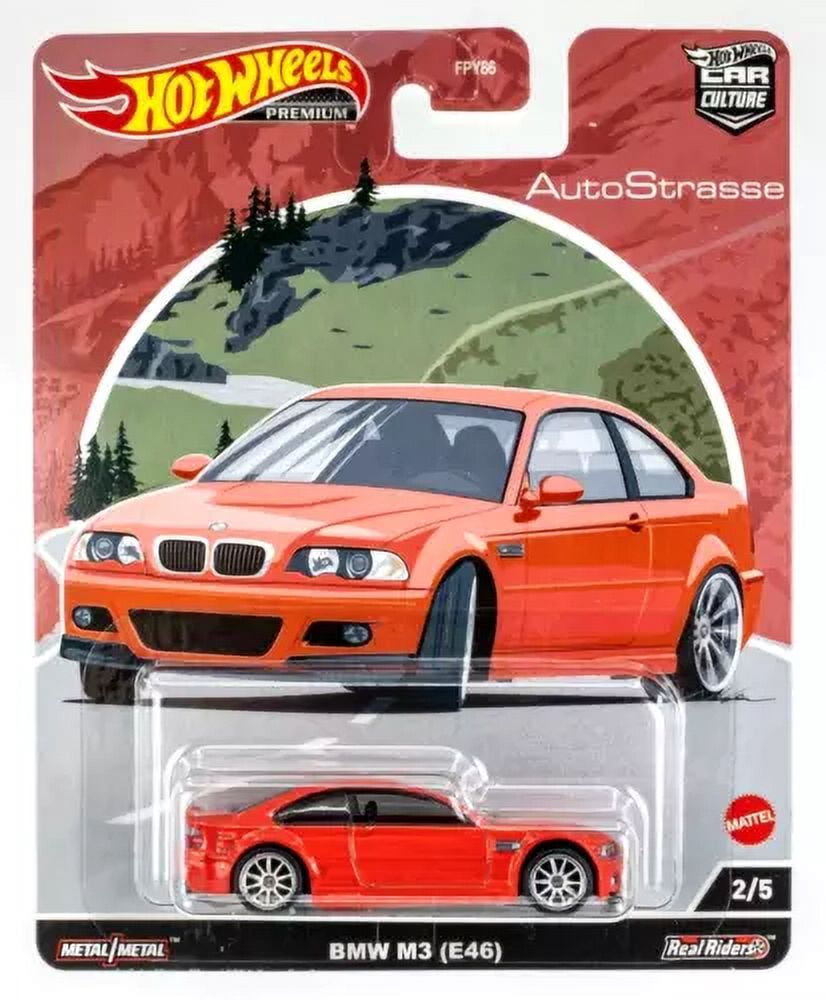 Hot Wheels Premium BMW M3 E46-fast and Furious -diecast Metal 1/64 Car Real Riders