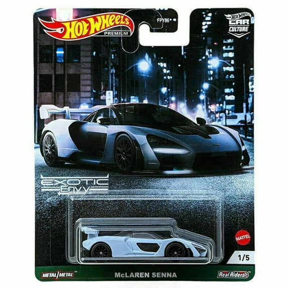 Hot Wheels Car Culture McLaren Senna Exotic Envy 1/5 Diecast Vehicles