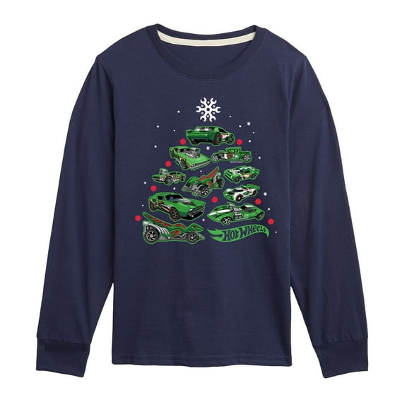 Hot Wheels - Car Tree - Toddler & Youth Long Sleeve Graphic T-Shirt