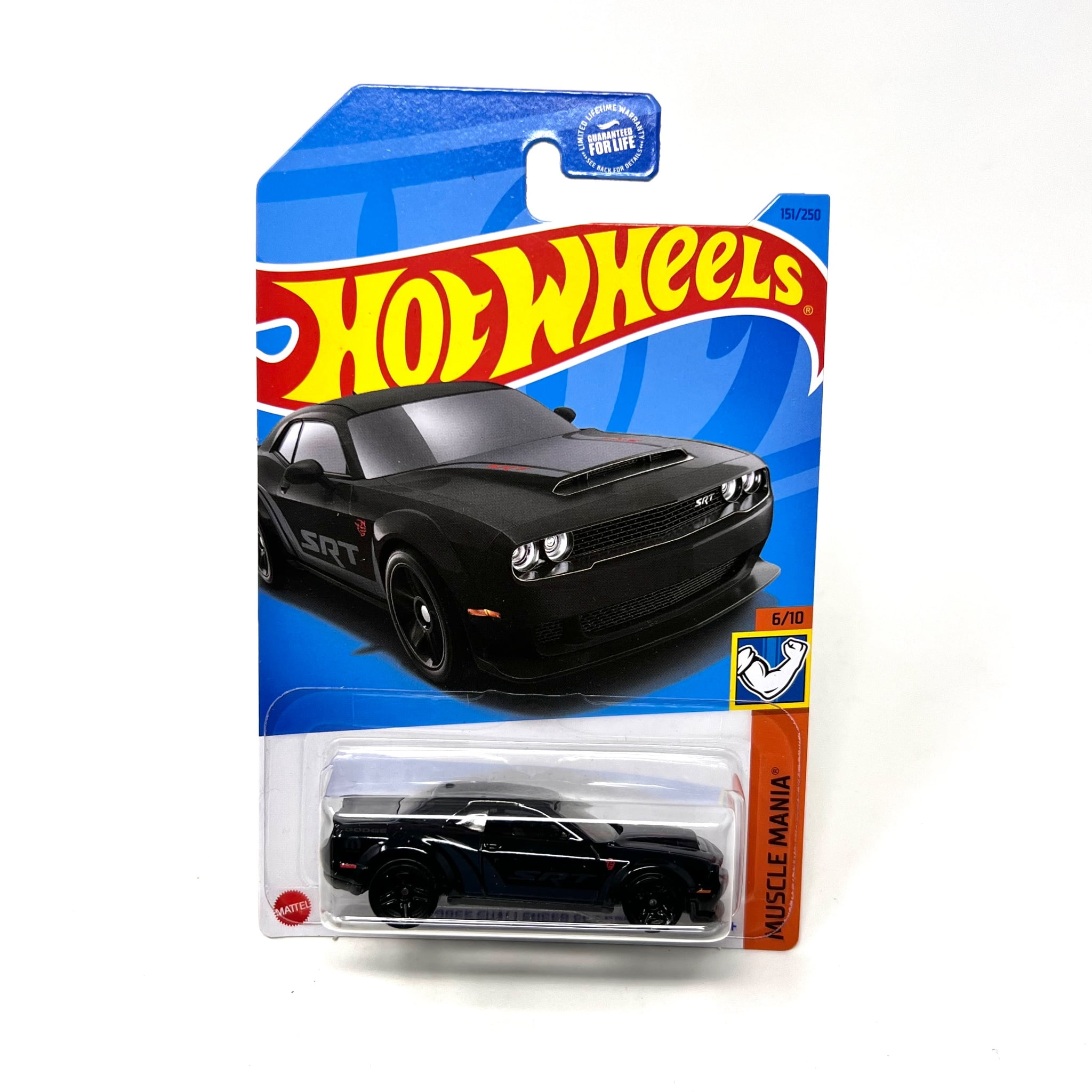 Hot Wheels Muscle Mania 18 Dodge Challenger SRT Demon Black Car