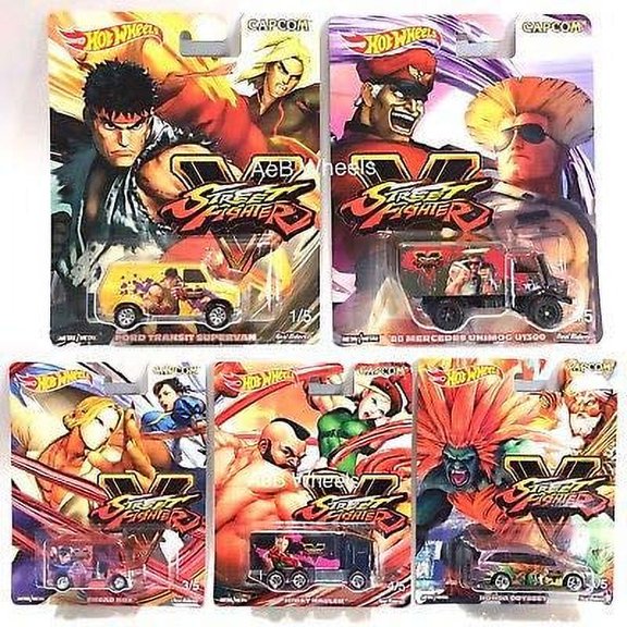 Hot Wheels Car and Truck Play Vehicles, Metal Multicolor, 5 Count