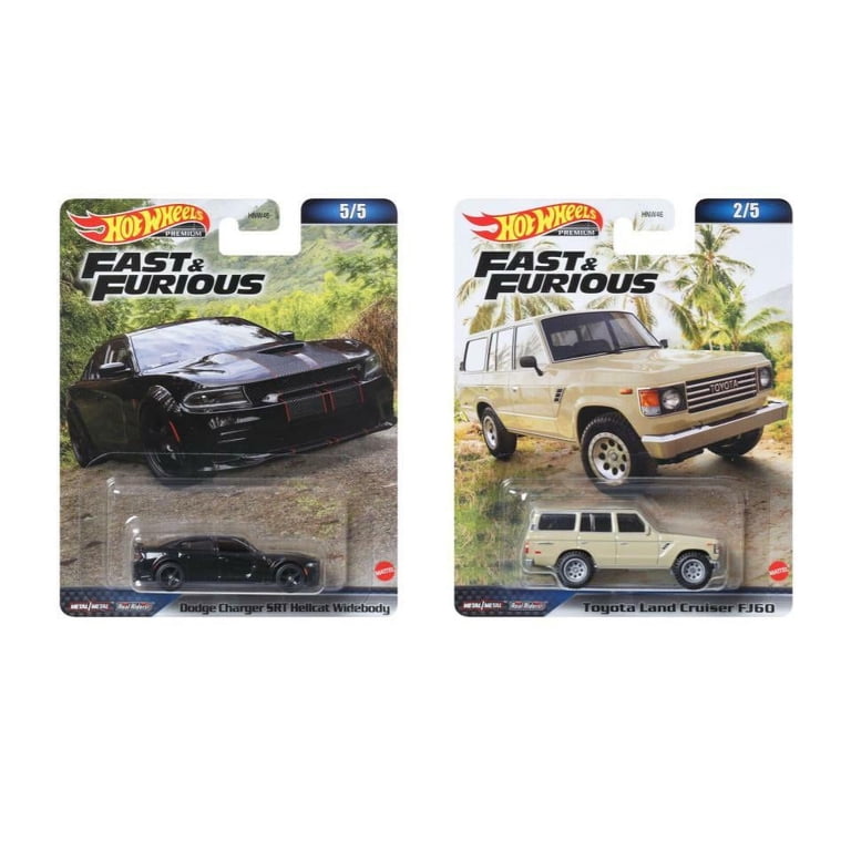 Hot Wheels Car and Truck Vehicles, Metal Fast and Furious, (2 Pack