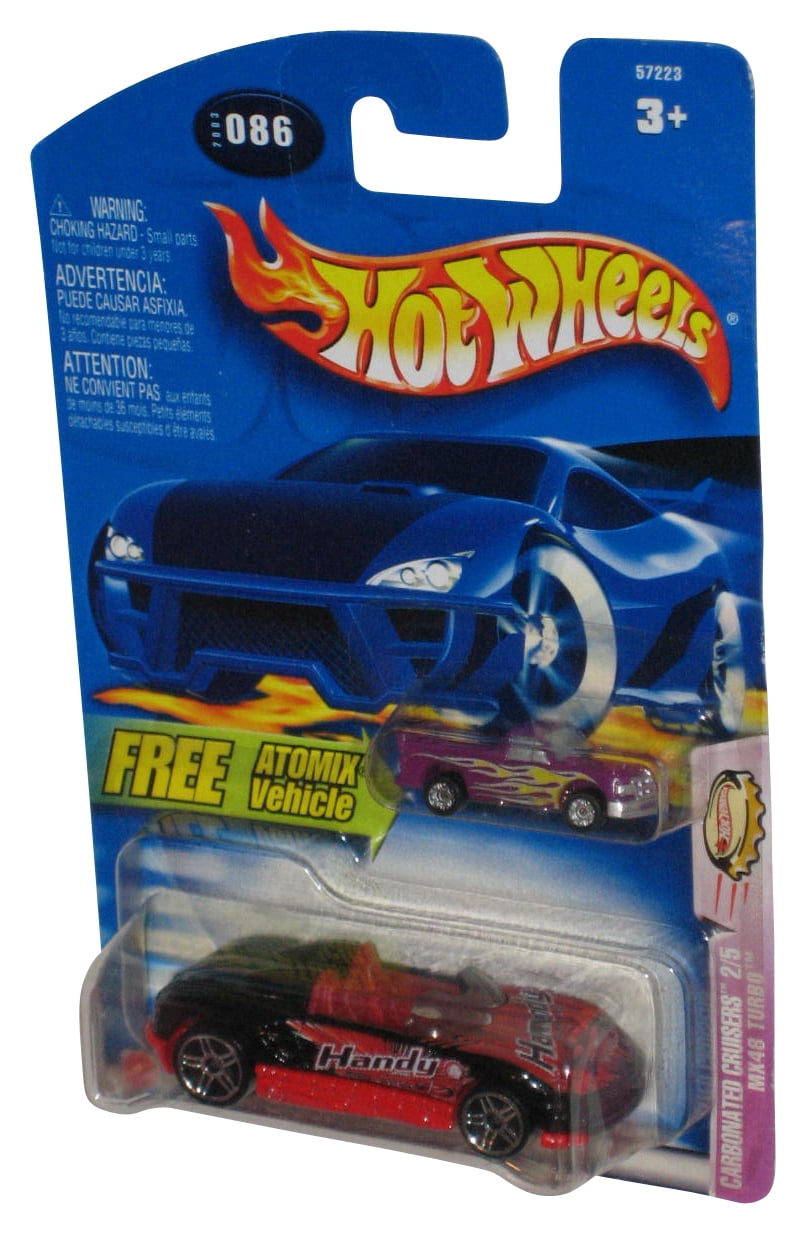 Hot Wheels Carbonated Cruisers 2/5 (2003) Red MX48 Turbo Toy Car