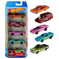 thumbnail image 1 of Hot Wheels Cars, 5-Pack of Die-Cast Toy Cars or Trucks in 1:64 Scale (Styles & Colors May Vary, Items May Not Be Pictured), 1 of 7