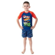 Hot Wheels Cars Boy's Pajamas Race Team Shirt and Shorts Pajama Set