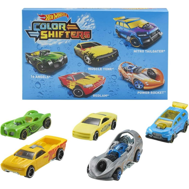 Hot Wheels Cars Color Shifters 5 Pack with Repeat Color Change