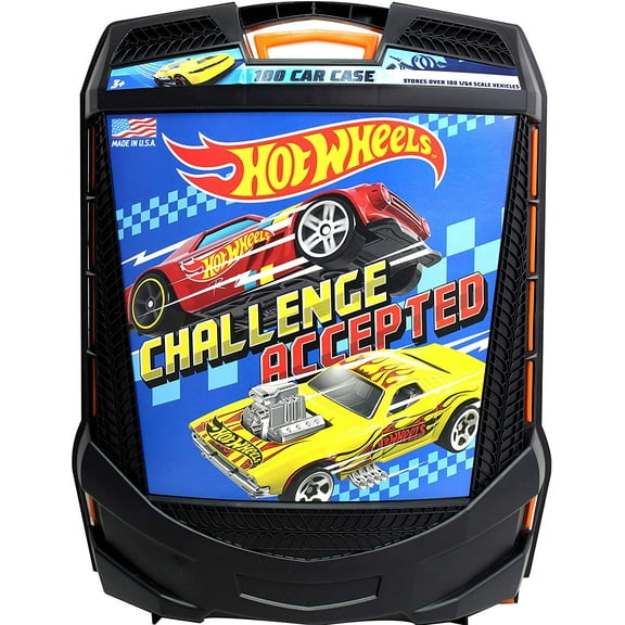 Hot Wheels Challenge Accepted Car and Truck Play Vehicles, Black 100 Count