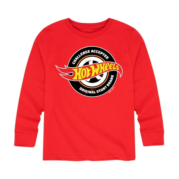 Hot Wheels - Challenge Accepted Original Stunt Brand - Toddler And Youth Long Sleeve Graphic T-Shirt