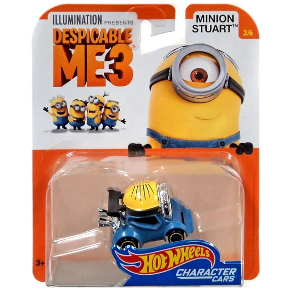 Hot Wheels Character Cars Minion Stuart Diecast Vehicle