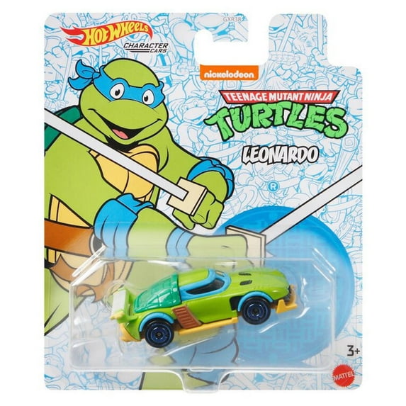 Hot Wheels Character Cars Nickelodeon's Teenage Mutant Ninja Turtle Leonardo 1/64