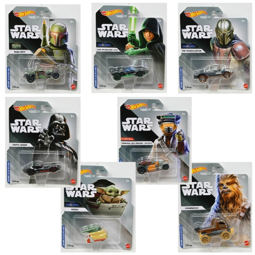 Hot Wheels Star Wars Character Car – Boba Fett Diecast Vehicle (1:64 Scale, The Mandalorian Series)