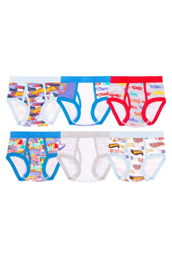 Character Toddler Boy Briefs, 6 Pack Sizes 2T-4T
