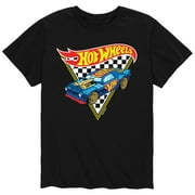 Hot Wheels - Checkered Triangle Flag Mens Short Sleeve Graphic T-Shirt