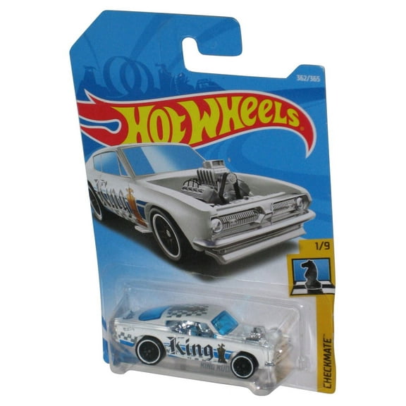Hot Wheels Checkmate 1/9 (2017) White King Kuda Toy Car 362/365