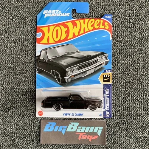 Hot Wheels Chevy El Camino Black F&F 147 Mainline 2025 Case G/H (InStock) New