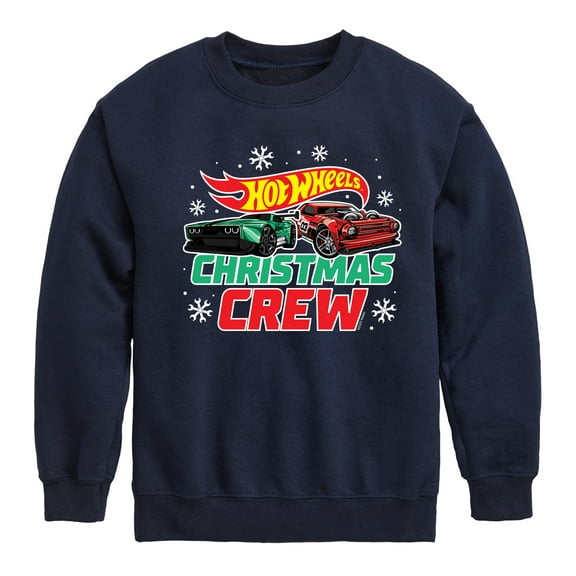 Hot Wheels - Christmas Crew - Toddler & Youth Crewneck Fleece Sweatshirt