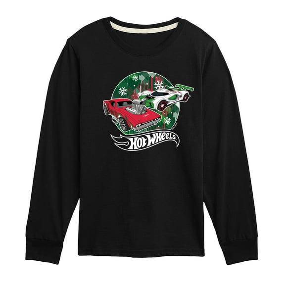 Hot Wheels - Christmas - Toddler & Youth Long Sleeve Graphic T-Shirt