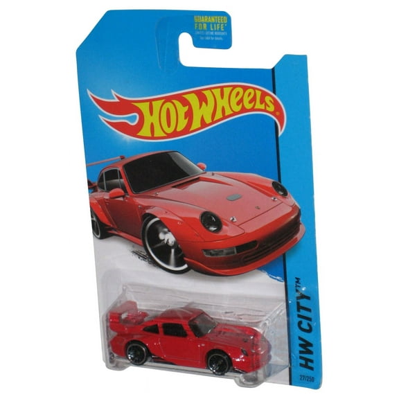 Hot Wheels City (2013) Red Porsche 993 GT2 Die-Cast Toy Car 27/250