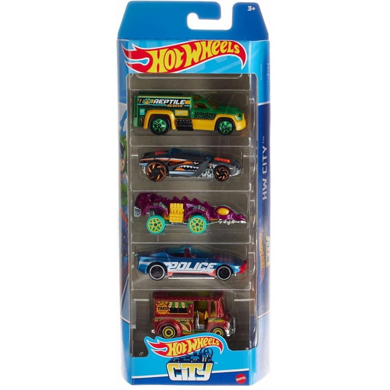 Hot Wheels City Alpha Pursuit, Bread Box, Rescue Duty, Fangster