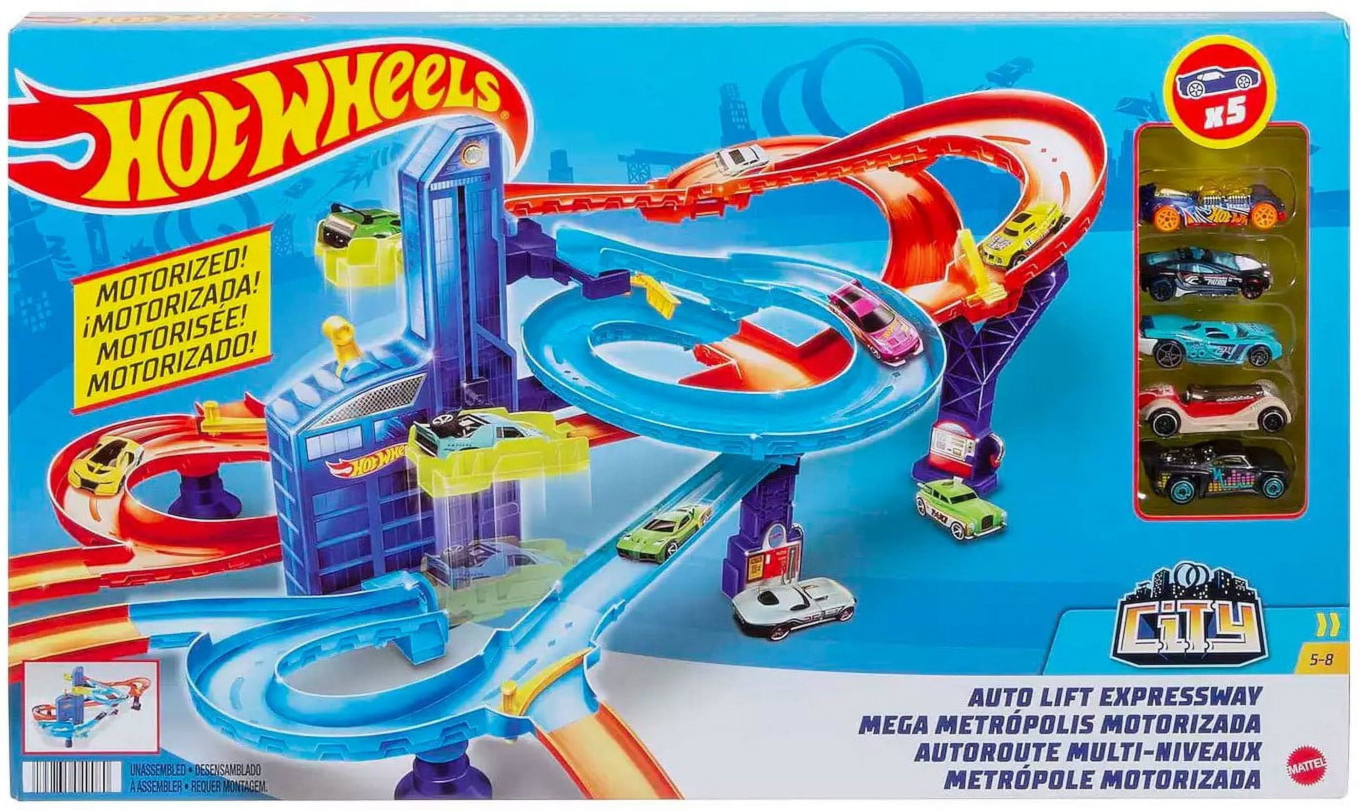 Hot Wheels City Auto Lift Expressway Track Set - Walmart.com