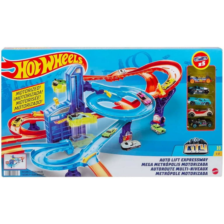 HotWheels WAL-MART限定版プレイセット(ハイウェイ・ホウラー付) Hot Wheels City Auto Lift Expressway Track Set - Walmart.com