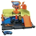 thumbnail image 1 of Hot Wheels City Downtown Express Car Wash with 1:64 Scale Toy Car, 6.88 in, 1 of 7