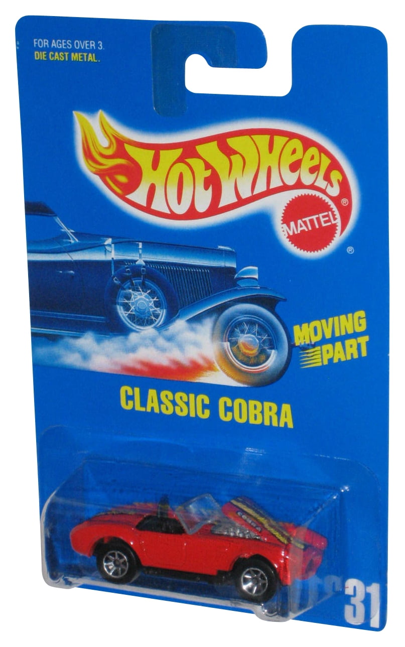 ホットウィール Classic Cobra Hot Wheels Classic Cobra (1991) Mattel Die-Cast Red Toy Car