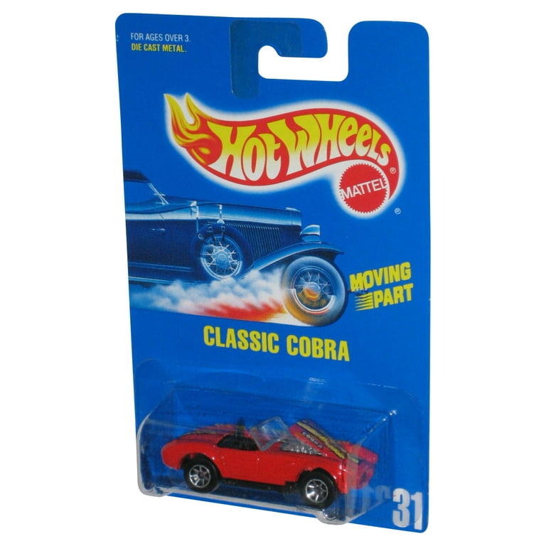 Hot Wheels Classic Cobra (1991) Mattel Die-Cast Red Toy Car #31